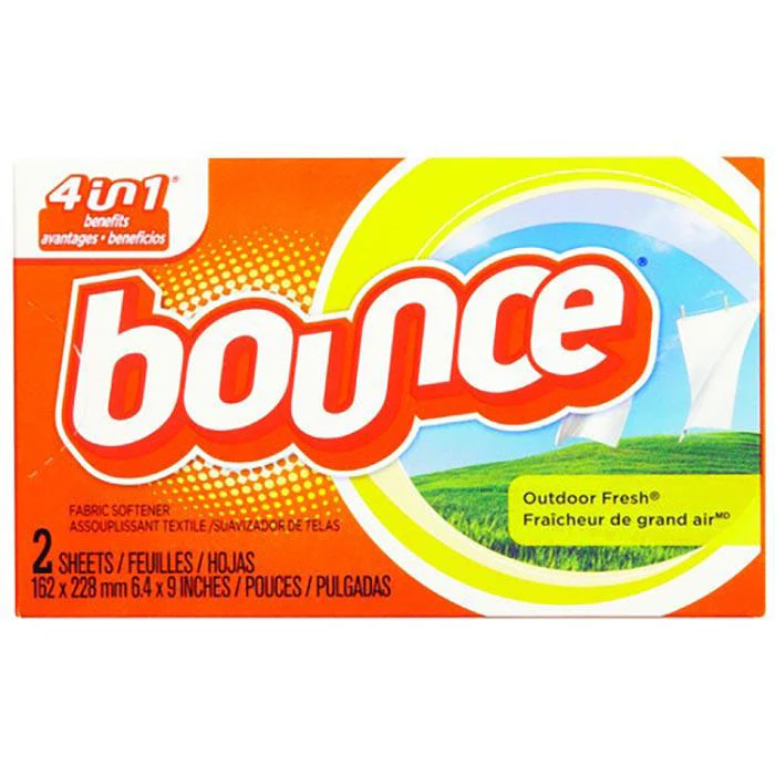 BOUNCE - OUTDOOR FRESH FABRIC SOFTENER DRYER SHEETS 2CT