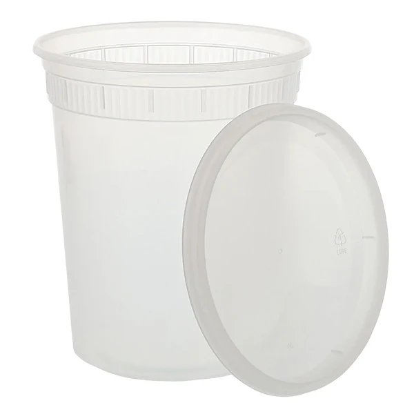 LR - 32OZ DELI ROUND COMBO WITH LID 240EA