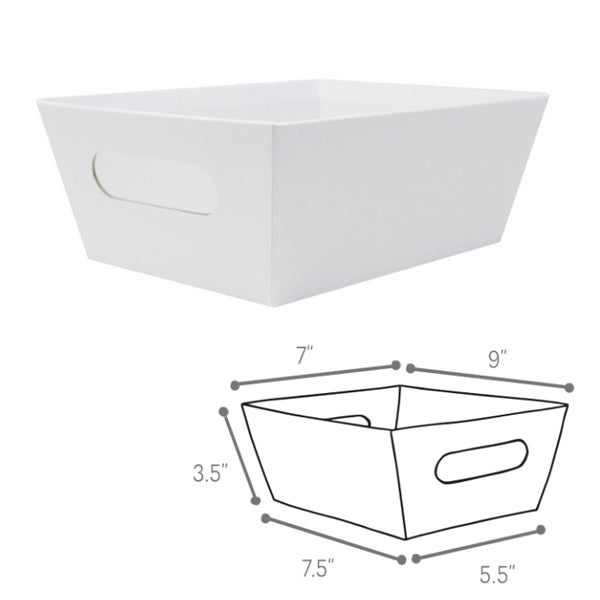 CREATIVE BAG - LARGE MARKET TRAY- WHITE EA