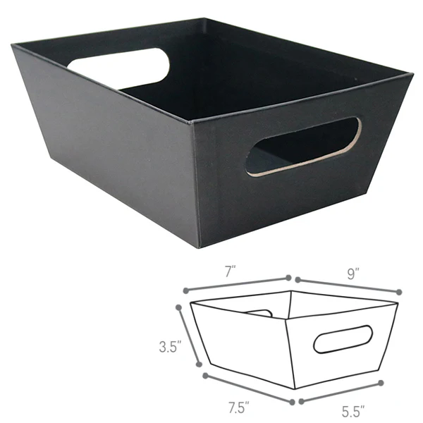 CREATIVE BAG - LARGE MARKET TRAY- BLACK EA