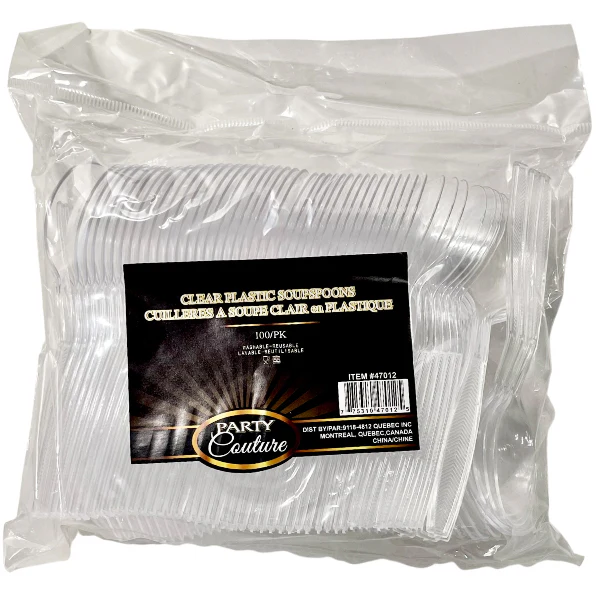 MADISON - CLEAR SOUPSPOONS 10x100 CT