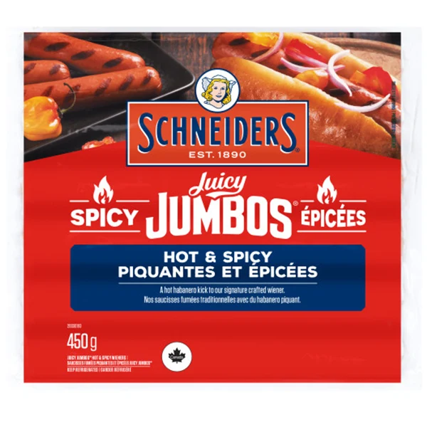 SCHNEIDERS - JUICY JUMBOS HOT SPICY 12X450GR