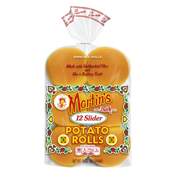 MARTINS - POTATO SLIDER ROLLS 12EA