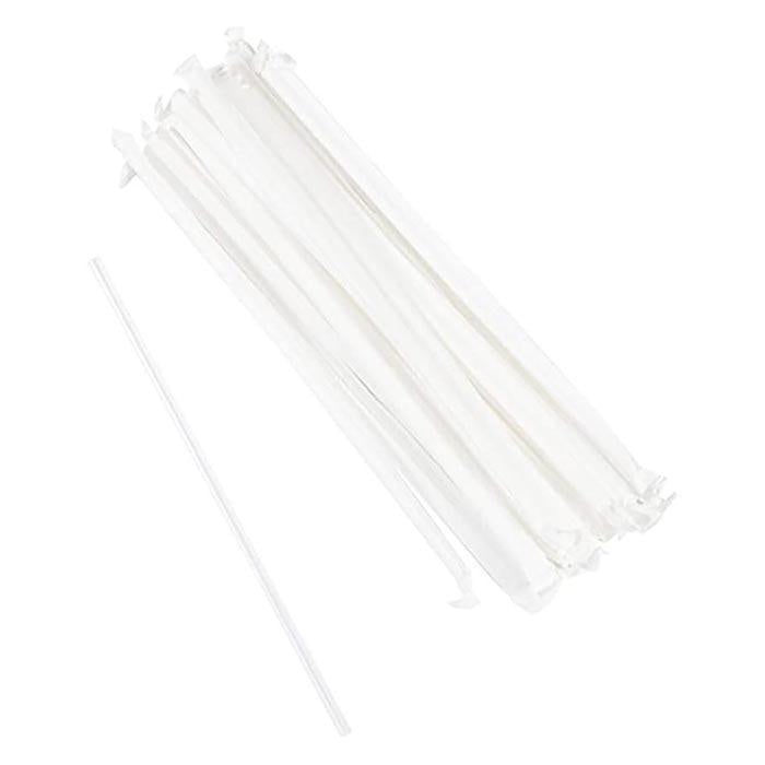 STONE - 9in JUMBO WRAPPED STRAWS 300EA