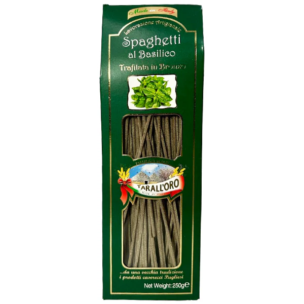 TARALL'ORO - SPAGHETTI AL BASILICO 12X250GR