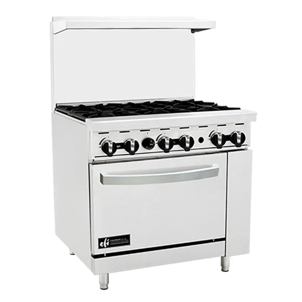 EFI - RANGE WITH 6 OPEN BURNERS 36IN