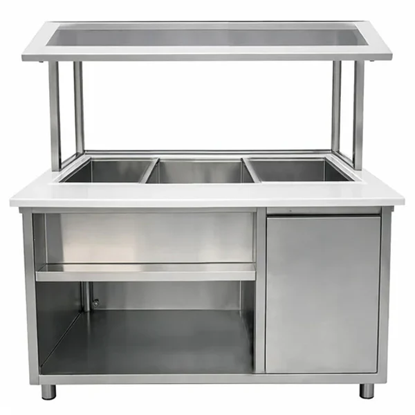 TURBO - 3 WELL HOT BUFFET TABLE 46"