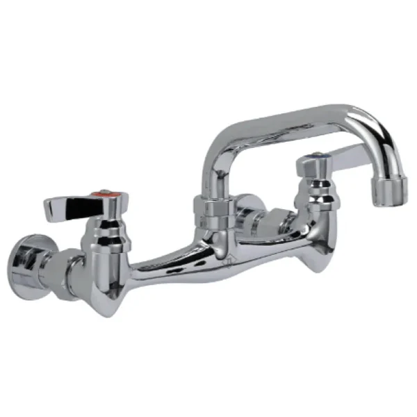 TOP-LINE - 8" WALL MOUNT FAUCET W 12" SIWEL SPOUT 1EA