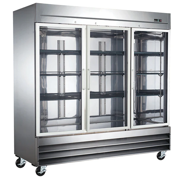 EFI - 3 DOOR GLASS COOLER WITH S/STEE 82"