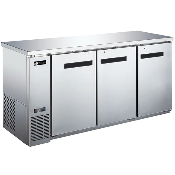 EFI - CBBSDR3-72CC 72" STAINLESS STEEL 3 DOOR BAR COOLER