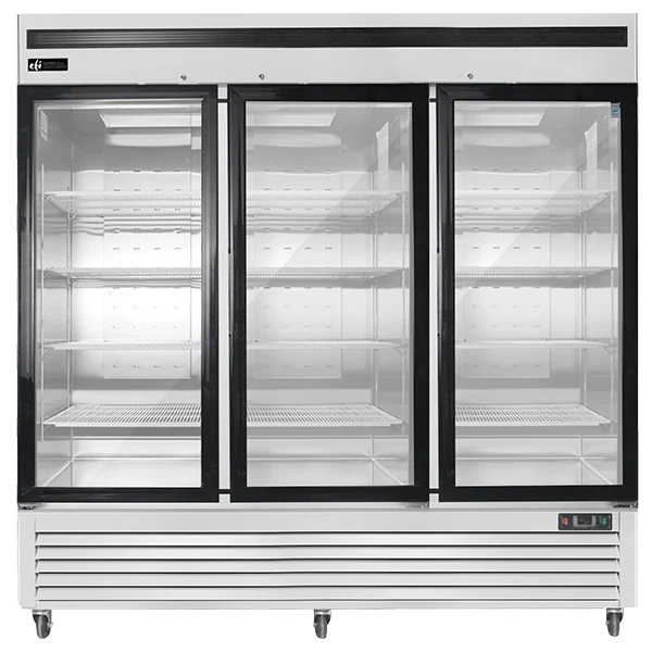 EFI - 3 DOOR GLASS COOLER S/STEEL 82" SWING