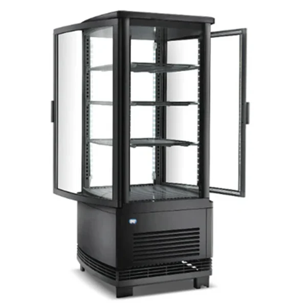 COLDZONE - CL-78R COUNTERTOP DISPLAY CASE 18" 4 SIDED 2DR OPEN 17"
