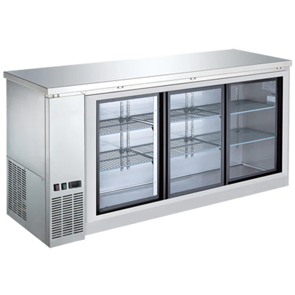 EFI - BACK BAR COOLER SLIDING DOOR 72" S/STEEL EA