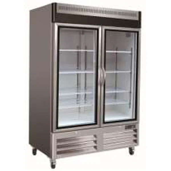 COLDZONE - GLASS DOOR S/S REFRIGERATOR 49"