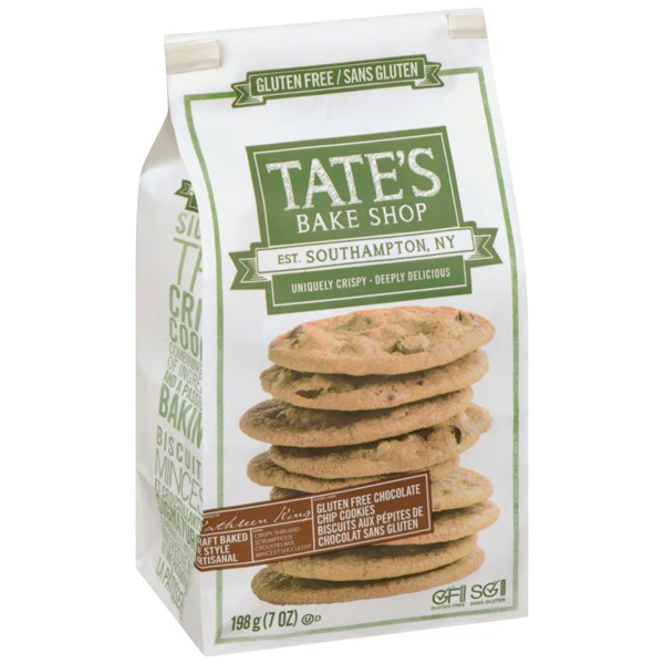 TATES - CHOCO CHIPS COOKIE 12x198 GR