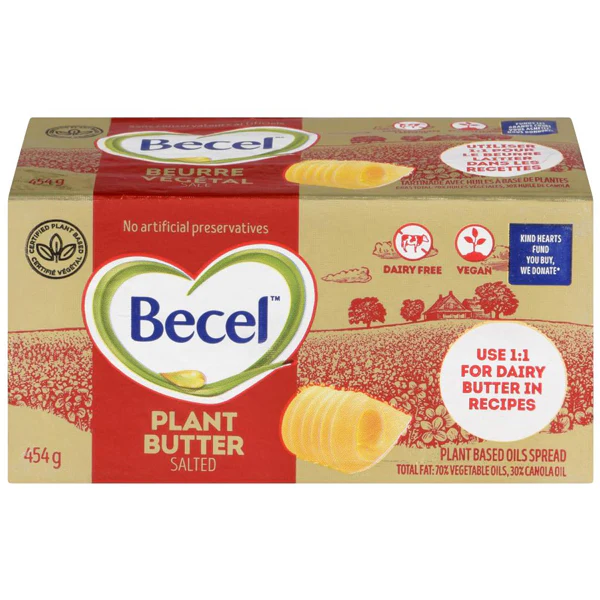 BECEL - SALTED PLANT BASED BUTTER 454GR