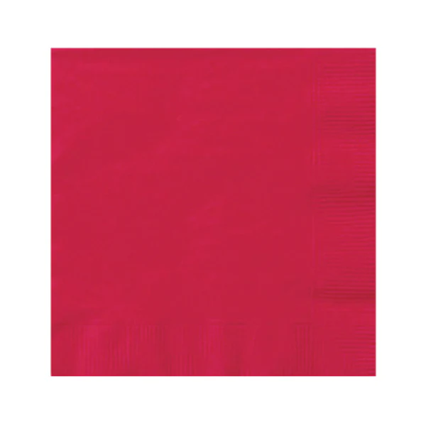 UNIQUE - RUBY RED LUNCHEON NAPKINS 20EA