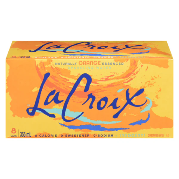 LA CROIX - ORANGE FLAVOURED WATER 8x355 ML