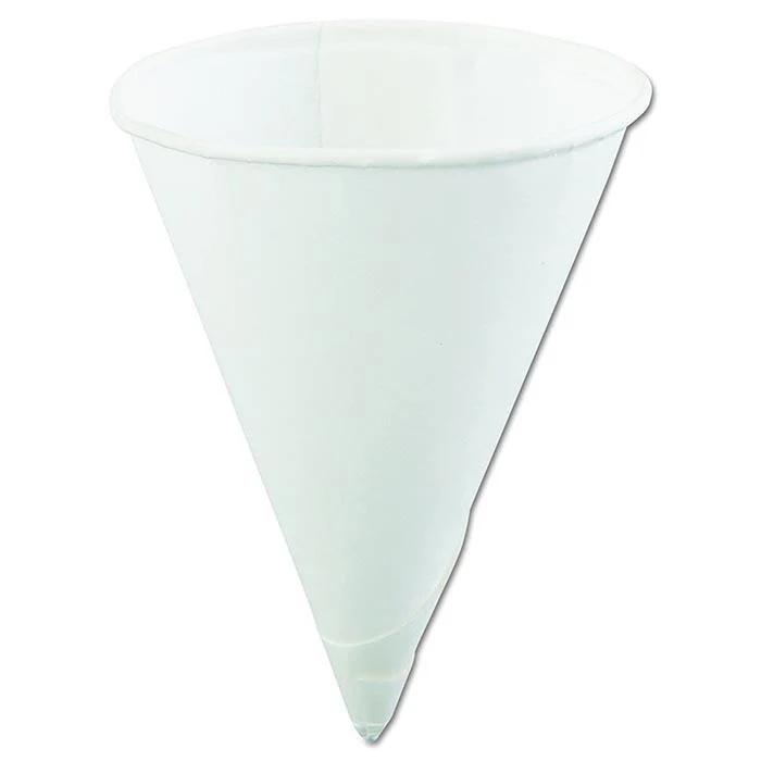 GENPAK - CONE PAPER CUPS 4OZ ROLLED RIM 200CT