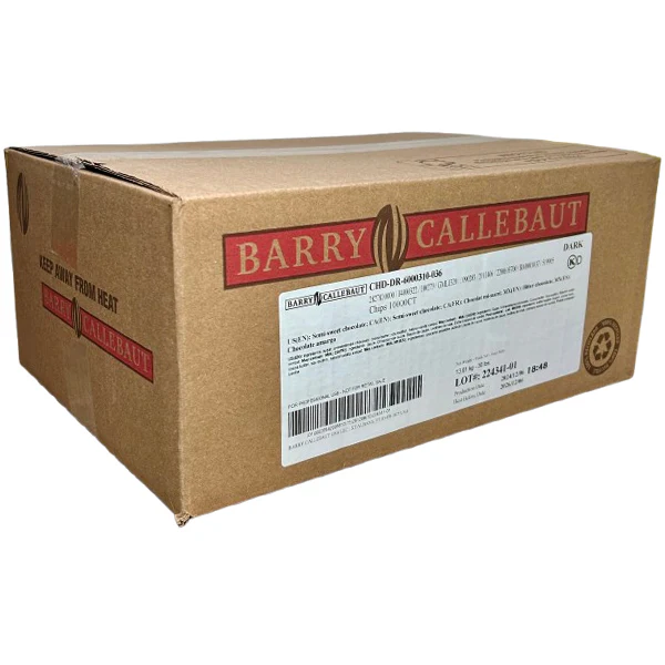 CALLEBAUT - SEMI SWEET CHOCOLATE CHIPS 10000CT 30LB