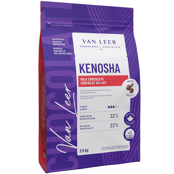 VAN LEER - KENOSHA MILK CHOCOLATE WAFER 2.5KG