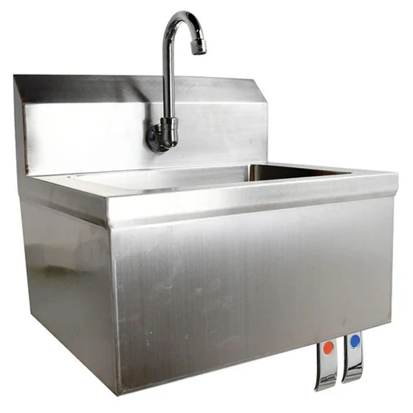 OMCAN - 46319 HAND SINK 10"x14"x5" BOWL 4" GOOSENECK FAUCET