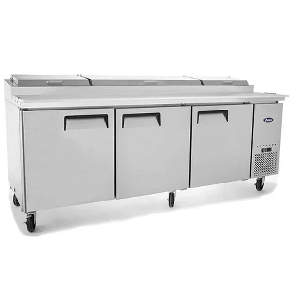 SUTTONAIRE - MPF8203 TRIPLE DOOR REFRIGERATED PIZZA PREP TABL EA