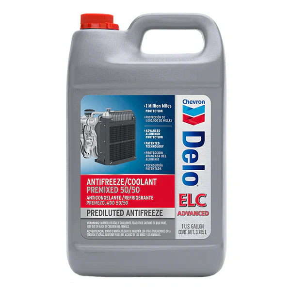 DELO - CHEVRON ELC ANTIFREEZE/COOLANT PREMIX 50/50 4x3.78 LT