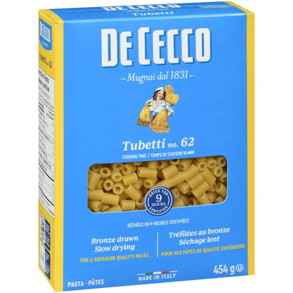 DE CECCO - #62 TUBETTI 454GR