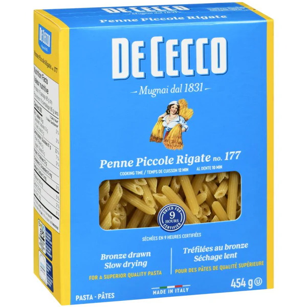 DE CECCO - #177 PENNE PICCOLE RIGATE 12x454 GR