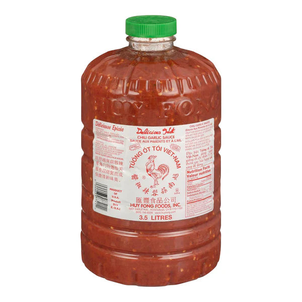 HUY FONG - CHILI GARLIC SAUCE 3x3.5 LT