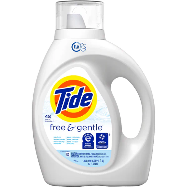 TIDE - FREE & GENTLE LIQUID 48LOADS 1.86 LT