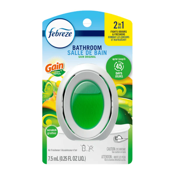 FEBREZE - BATHROOM GAIN ORIGINAL AIR FRESHENER 6x7.5 ML