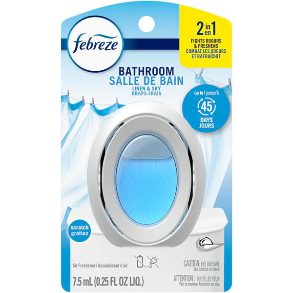 FEBREZE - BATHROOM LINEN AND SKY AIR FRESHNER 7.5 ML