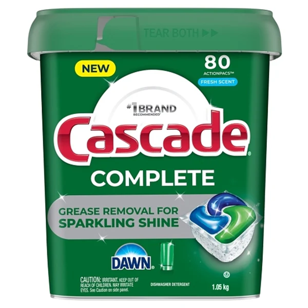CASCADE - COMPLETE AUTO DISHWASHING 80CT