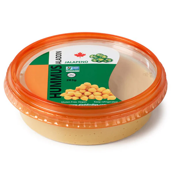 ALADDIN DIPS - JALAPENO HUMMUS DIP 12x283 GR