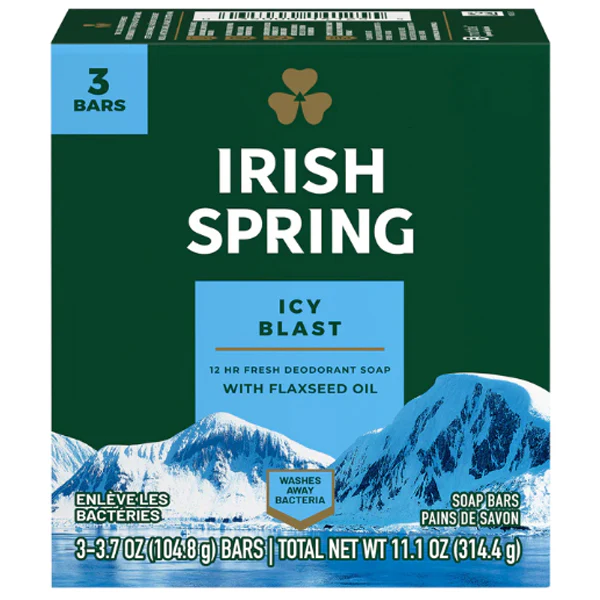 IRISH SPRING - BAR SOAP ICY BLAST 3x104.8G