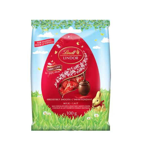 LINDOR - MINI EGG BAG MILK 100G