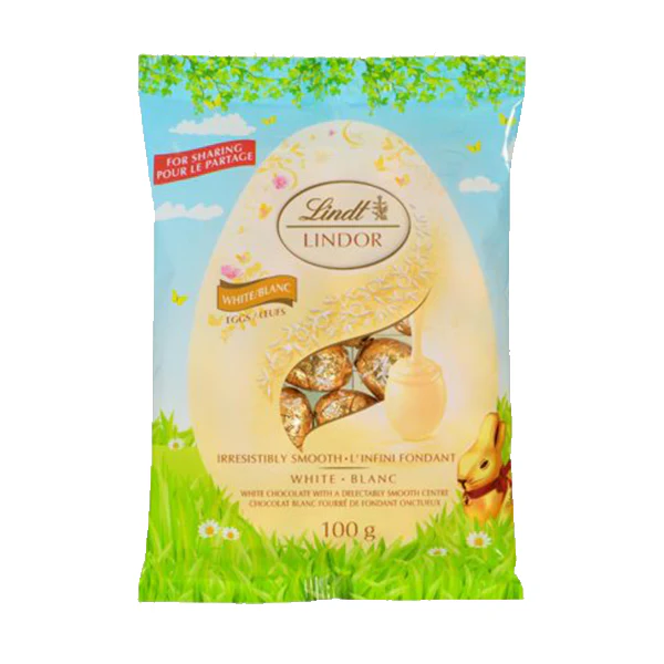 LINDOR - MINI EGG BAG WHITE 100GR