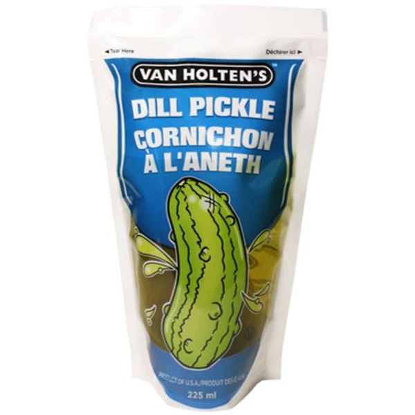 VAN HOLTENS - LARGE DILL POUCHED PICKLE 12x225 ML