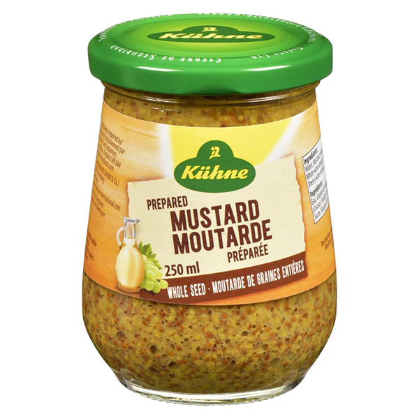 KUHNE - MUSTARD WHOLE GRAIN 250ML