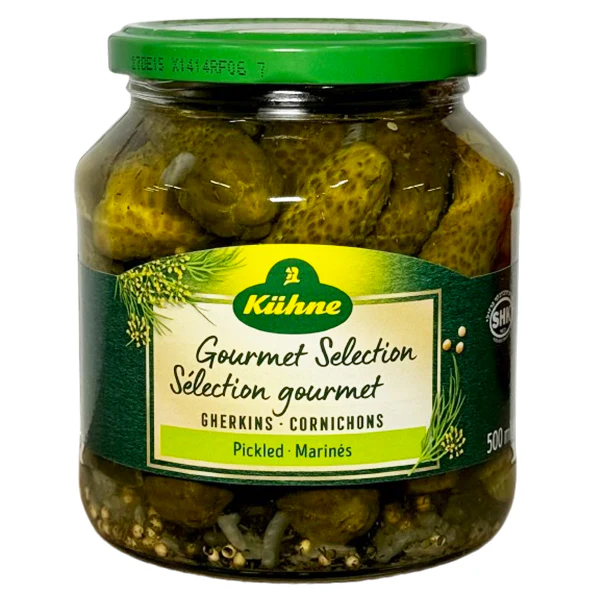 KUHNE - GOURMET SELECTION SWEET GHERKINS 500 ML