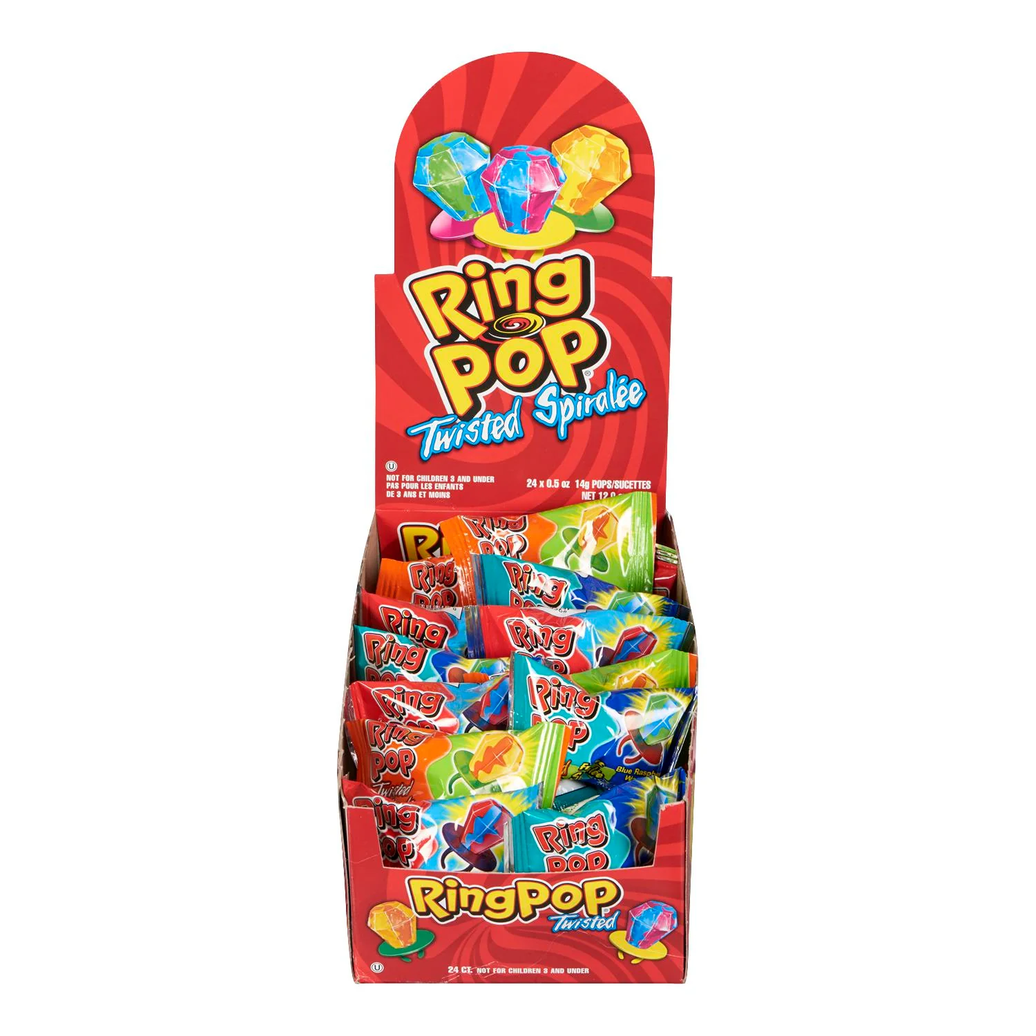 RING POP - TWISTED 24x14 GR