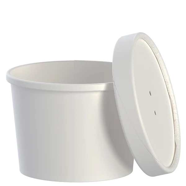 SOLO - 12oz WHITE COMBO PAPER FOOD CONTAINER 250CT