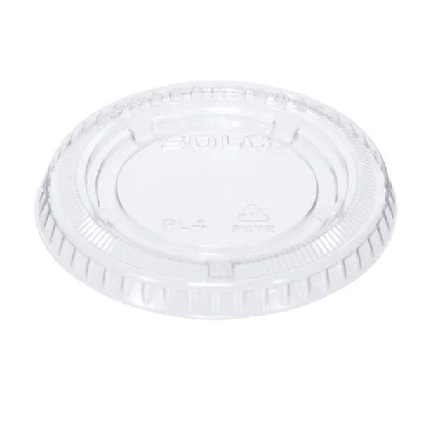 SOLO - CLEAR PLASTIC LID 3.25-5.5oz PORTION CUPS 125CT