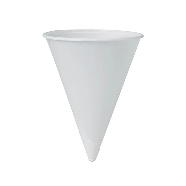 BARE - 4OZ TREATED PAPER CONE WATER CUP WHITE 200 PK