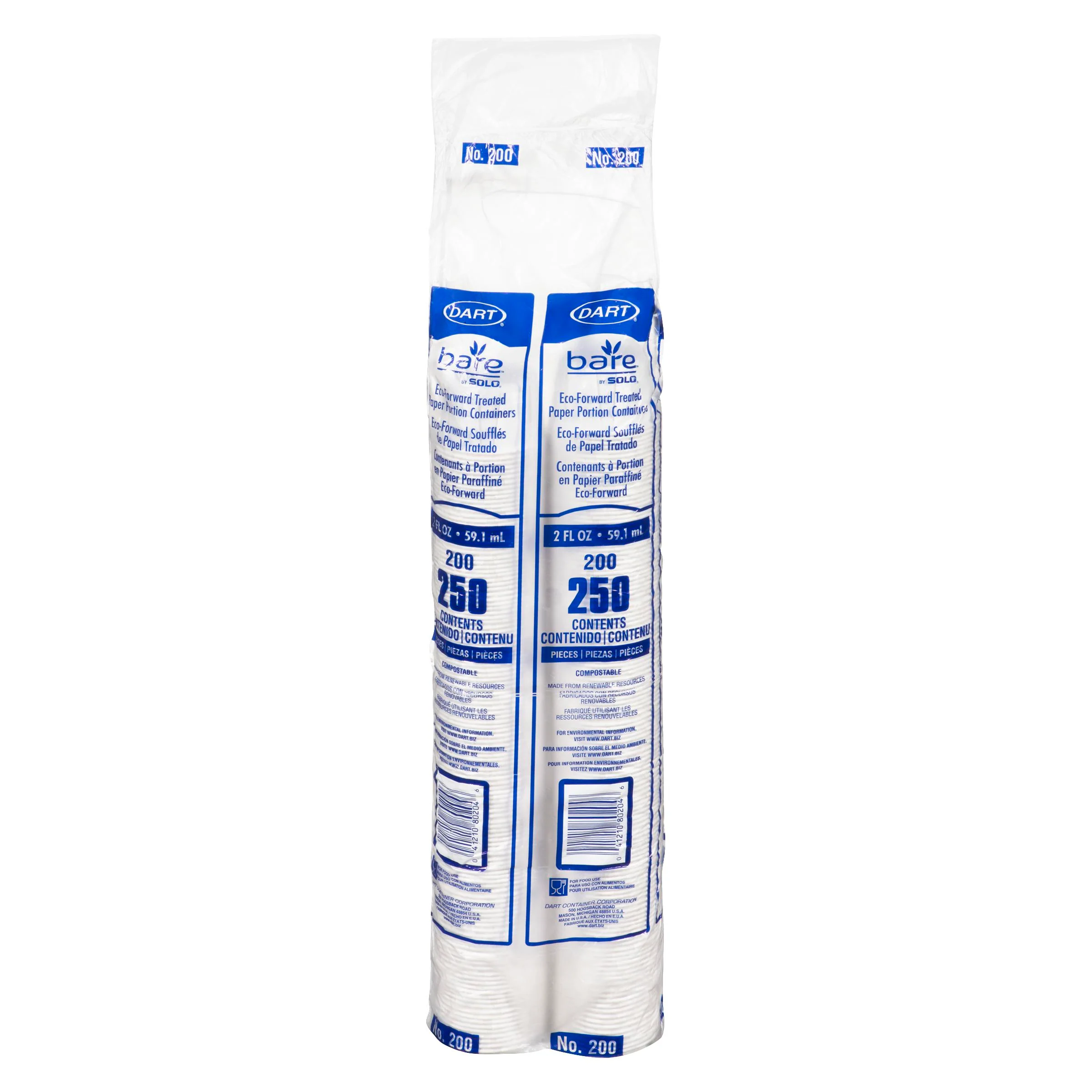 SOLO - 2OZ PAPER SOUFFLE CUPS 250EA