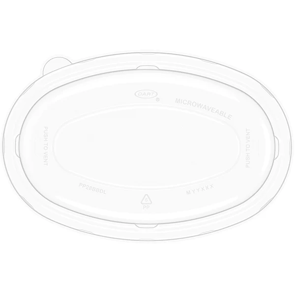 BARE SOLO - 28OZ PP PLASTIC DOME LID FOR BURRITO BOWL 4x75 CT
