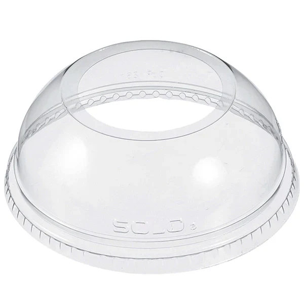 DART - 16/24OZ DOME LID WITH WIDE HOLE 10x100 EA