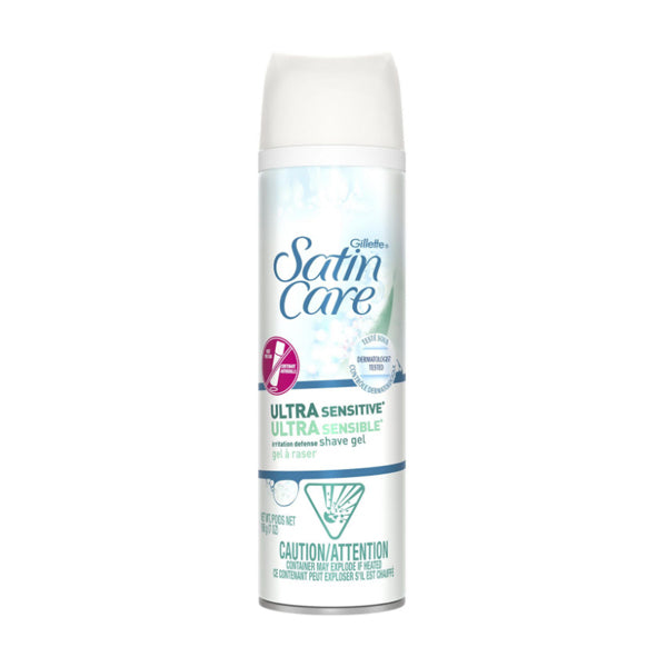 GILLETTE - SATIN CARE SHAVE GEL ULTRA SENSITIVE SKIN 198GR
